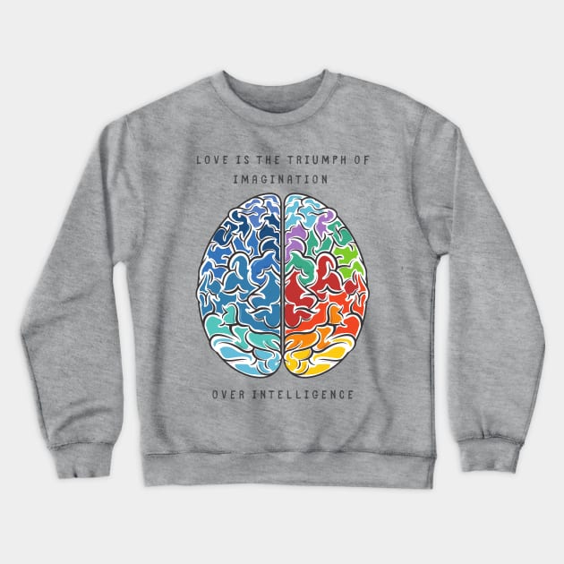 Brain Crewneck Sweatshirt by Ba-Da-Boo